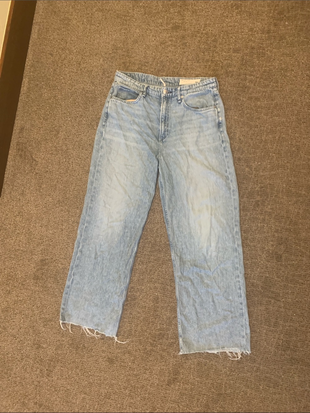 rag & bone Light Blue Straight Leg Jeans